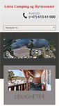 Mobile Screenshot of leiracamp.no